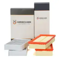 HIRSCHER Innenraum Satz + 2x Luftfilter f&uuml;r MERCEDES G W463 X164 M W164 R W251 280-500