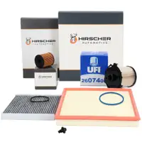 HIRSCHER 4-Piece Filter Kit for FORD Transit 2.2 TDCi with Front-Wheel Drive (2011&ndash;2014)