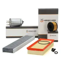 HIRSCHER Filter-Set 4-tlg f&uuml;r FORD Mondeo 3 MK3 2.0 16V DI/TDDi + 2.0 TDCi + 2.2 TDCi