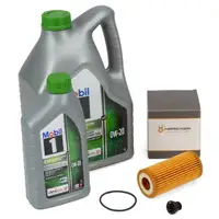 6L Mobil 1 ESP X2 0W-20 Motor&ouml;l + HIRSCHER &Ouml;lfilter f&uuml;r VW Golf 7 8 Passat 1.8/2.0 TSI