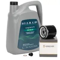 5L ORIGINAL 0W-20 Motor&ouml;l + HIRSCHER &Ouml;lfilter f&uuml;r AUDI CUPRA SEAT 1.0/1.2/1.4/1.5 TSI