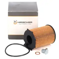 HIRSCHER &Ouml;lfilter + Schraube f&uuml;r ALFA ROMEO Mito 955 FIAT 500/C Panda 312 319 Punto 0.9