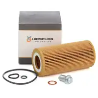 HIRSCHER Oil Filter + Screw for MERCEDES W203, W210, W211 30/280/320CDI OM612, OM613, OM648