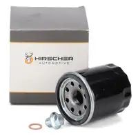 HIRSCHER &Ouml;lfilter + Schraube f&uuml;r RENAULT Clio Laguna Megane Scenc NISSAN Micra X-Trail