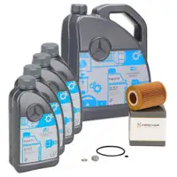 9L ORIGINAL 5W-30 MB 229.51 Motor&ouml;l + HIRSCHER &Ouml;lfilter MERCEDES W203 W204 W211 W212 OM642