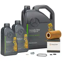 7L ORIGINAL 5W30 MB 229.52 Motor&ouml;l + HIRSCHER &Ouml;lfilter f&uuml;r MERCEDES-BEN OM651