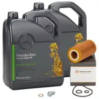 10L ORIGINAL 5W30 MB 229.52 Engine Oil + HIRSCHER Oil Filter for MERCEDES-BENZ OM651