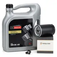 5L ORIGINAL 5W30 A5 Motor&ouml;l &Ouml;l + HIRSCHER &Ouml;lfilter f&uuml;r FORD Focus Fiesta S-Max 1.25-2.0