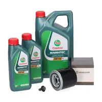 7L CASTROL MAGNATEC 5W-40 Motor&ouml;l + HIRSCHER &Ouml;lfilter f&uuml;r FORD Mondeo 1 2 3 Maverick V6