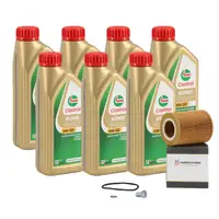 7L CASTROL EDGE 5W-30 M LL-04 Motor&ouml;l + HIRSCHER &Ouml;lfilter f&uuml;r BMW E36 E46 E39 E60 M50-54