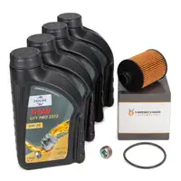 4L FUCHS 0W-30 Motor&ouml;l &Ouml;l + HIRSCHER &Ouml;lfilter f&uuml;r FIAT 500 Doblo Panda Punto Tipo 1.3 D