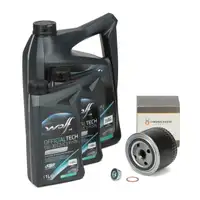 7L WOLF 5W-30 C2/C3 P/RN Motor&ouml;l + HIRSCHER &Ouml;lfilter f&uuml;r FIAT Ducato 244 250 2.3D