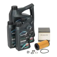 8L WOLF 0W-40 C3 SP Motor&ouml;l + HIRSCHER &Ouml;lfilter f&uuml;r NISSAN OPEL RENAULT 2.0-2.5D