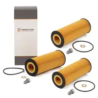 3x HIRSCHER &Ouml;lfilter + Schraube f&uuml;r AUDI A4 A6 A8 SKODA Superb VW Passat 2.5 TDI 059115562