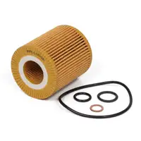 HIRSCHER Filterset + 5L ORIGINAL 5W30 Motor&ouml;l LL04 f&uuml;r BMW 3er E46 316i 318i N40 N42 N46