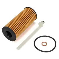 HIRSCHER Filterset 3-tlg + 5L ORIGINAL 5W30 Motor&ouml;l f&uuml;r BMW 5er F10 F11 518d 520d B47