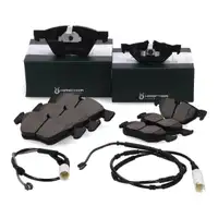 HIRSCHER Bremsbel&auml;ge + Warnkontaktsensor f&uuml;r BMW X1 sDrive18/20d 03.2010 vorne + hinten