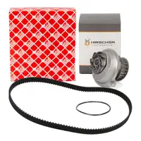 febi Zahnriemen + HIRSCHER Wasserpumpe f&uuml;r OPEL Astra F Kadett E Omega A Vectra A 1.8 2.0