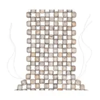 HP Sitzauflage Sitzaufleger Kugelauflage Holzkugeln Holzperlen Massage 34x128 cm anthrazit