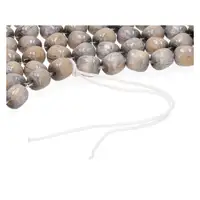 HP Sitzauflage Sitzaufleger Kugelauflage Holzkugeln Holzperlen Massage 34x128 cm anthrazit