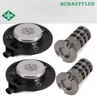 2x INA Zentralmagnet + 2x Steuerventil Nockenwellenverstellung f&uuml;r VAG 1.8/2.0 TFSI
