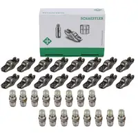 16x INA Kipphebel + 16x Ventilst&ouml;&szlig;el f&uuml;r VW Golf 6 7 Passat 6 B7 B8 Tiguan T5 1.6/2.0 TDI