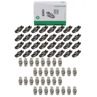 32x INA Kipphebel + 32x Ventilst&ouml;&szlig;el f&uuml;r VW Touareg 7P AUDI A8 4E 4H Q7 4LB 4.0/4.2 TDI