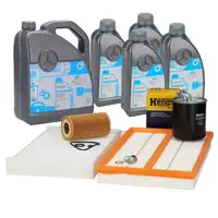 Filterset 4-tlg + 9L ORIGINAL 5W-30 Motor&ouml;l f&uuml;r MERCEDES Viano Vito / Mixto W639 OM646