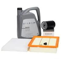 Filterset 3-tlg + 5L ORIGINAL 10W-40 Motor&ouml;l f&uuml;r VW Golf 3 Vento 1.6 1.8 2.0 ab Baujahr