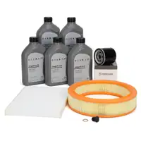 Filterset 3-tlg + 5L ORIGINAL 0W-30 Motor&ouml;l f&uuml;r VW Polo 6N Lupo Arosa Ibiza 2 1.0 1.4 1.6