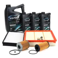 Filterset 4-tlg + 8L WOLF 0W30 LL III FE f&uuml;r NISSAN Primastar Vivaro A Trafic 2 2.0/2.5D