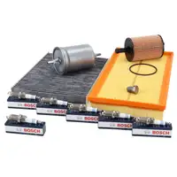 Filterset Filterpaket + 6x BOSCH Z&uuml;ndkerze f&uuml;r VW Golf 4 Bora SEAT Leon 1M 2.8 V6 / Cupra