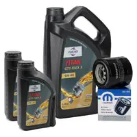 7L FUCHS TITAN GT1 Flex 3 5W40 Engine Oil + ORIGINAL MOPAR Oil Filter 04884899AC