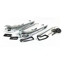 2x JP GROUP T&uuml;rgriff Chrom + Schlie&szlig;zylinder f&uuml;r VW Golf 1 2 Passat B2 Polo 2 vorne au&szlig;en