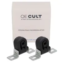 2x Halter Auspuff Schalld&auml;mpfer f&uuml;r VW Golf 3 4 Polo 3 4 T4 Vento AUDI A3 8L1 1H0253144C