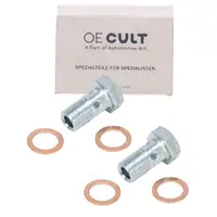 2x OE-Cult Hohlschraube Turbolader + Dichtungen f&uuml;r BMW 1er 2er 3er X1 X3 MINI 07119907291