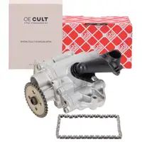 OE-Cult &Ouml;lpumpe + febi Antriebskette f&uuml;r VW Golf 7 Passat B8 Polo 5 Tiguan 1.4 TSI/GTE
