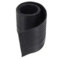 Schwellerbelag Einstiegsbelag Gummi f&uuml;r MERCEDES SL R107 C107 schwarz links 1076860180
