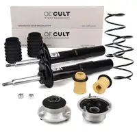 2x OE-Cult KOMPLETT Sto&szlig;d&auml;mpfer + Feder f&uuml;r BMW 5er E60 E61 mit Standard Fahrwerk vorne