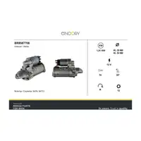 ENCORY Anlasser 12V 14kW f&uuml;r BMW F20 F21 F22 F30-34 F32-36 F10 F11 N47 12418571905