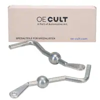 2x OE-Cult Metallhebel Stellelement Au&szlig;enspiegel f&uuml;r MERCEDES 190 W201 W124 links + rechts