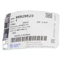 ORIGINAL GM OPEL Ansaugschlauch Luftschlauch Luftfilter ANTARA 2.4i 96829529