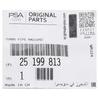 ORIGINAL PSA OPEL Anschlussstutzen Turbolader Astra J Corsa D E Zafira C 1.4 25199813
