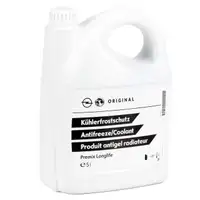 5L 5 Liter ORIGINAL OPEL K&uuml;hlerfrostschutz Antifreeze Premix GR&Uuml;N/BLAU 95599872