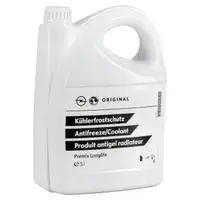 10L 10 Liter ORIGINAL OPEL K&uuml;hlerfrostschutz Antifreeze Premix GR&Uuml;N/BLAU 95599872