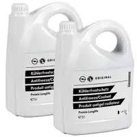 10L 10 Liter ORIGINAL OPEL K&uuml;hlerfrostschutz Antifreeze Premix GR&Uuml;N/BLAU 95599872