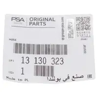 ORIGINAL PSA OPEL K&uuml;hlerschlauch K&uuml;hlwasserschlauch Astra H Zafira B 2.0 Turbo 13130323