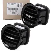 2x ORIGINAL OPEL Luftd&uuml;se L&uuml;ftungsd&uuml;se Armaturenbrett SCHWARZ Corsa D 13417362