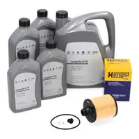 9L ORIGINAL 0W-30 Motor&ouml;l + HENGST &Ouml;lfilter f&uuml;r AUDI A8 4N SQ7 SQ8 4M 60TDI Mild Hybrid