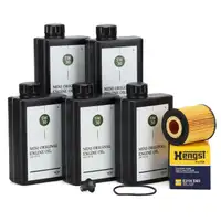 5L ORIGINAL 5W-30 LL-04 Motor&ouml;l HENGST &Ouml;lfilter f&uuml;r MINI R50 R53 R52 One Cooper Works W10